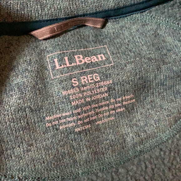 L.L.Bean fleece jacket Turquoise - Picture 2 of 5